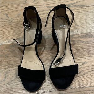 Gianni Bini Black Ankle Strap Heels